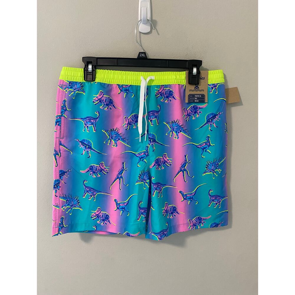 New Chubbies Boys' Magic Print Swim Trunks Size Large